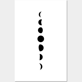 Moon Phases Shadow Posters and Art